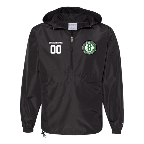 PERSONALIZED Small Logo Hooded Quarter-Zip Jacket