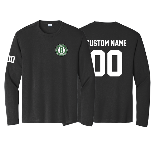 PERSONALIZED Small Logo Long Sleeve Performance Tee