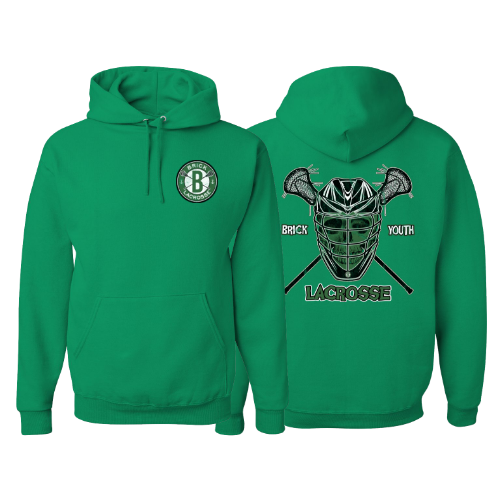 BYL BOYS Green Skull Front and Back Hooded Sweatshirt