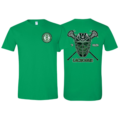 BYL BOYS Green Skull Front and Back Softstyle Cotton Tee