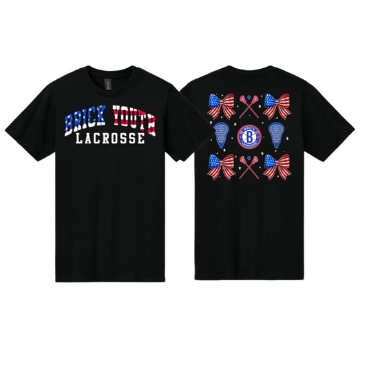 Brick Youth Lax 4th of July Bows Tee