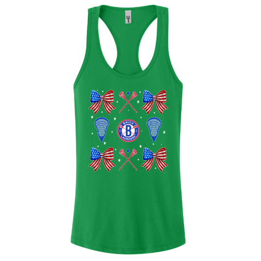 Brick Youth Lax 4th of July Bows Tank Top