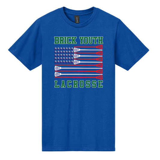 Brick Youth Lax 4th of July Flag Tee
