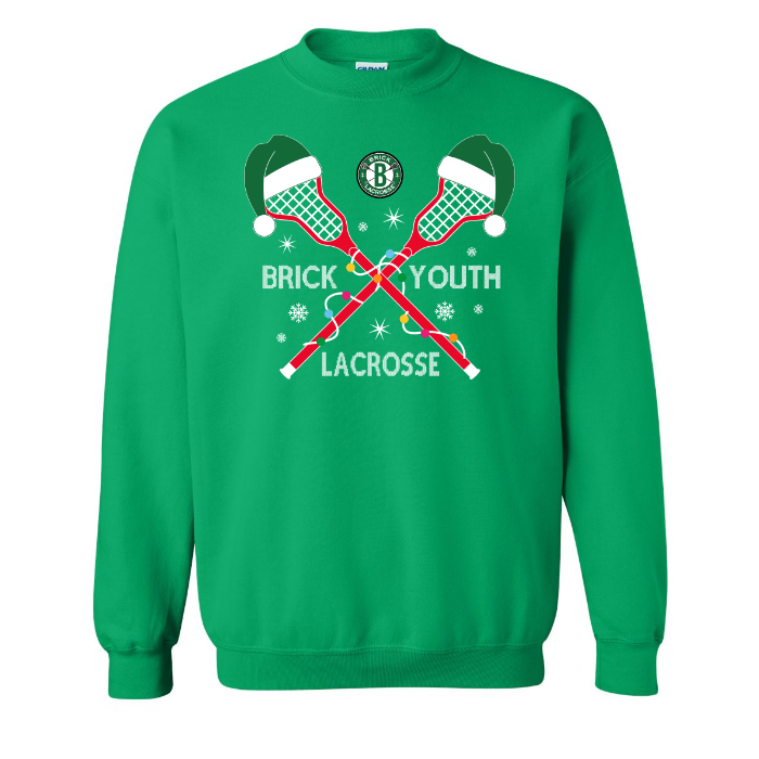 Lacrosse Stick Lights Crewneck Sweatshirt