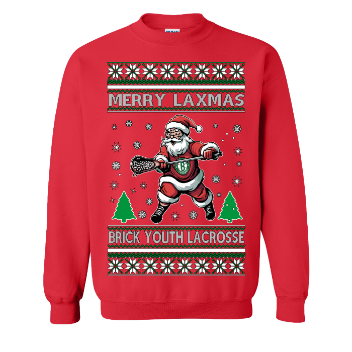 Santa Playing Crewneck Sweatshirt