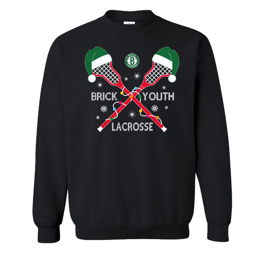 Lacrosse Stick Lights Crewneck Sweatshirt