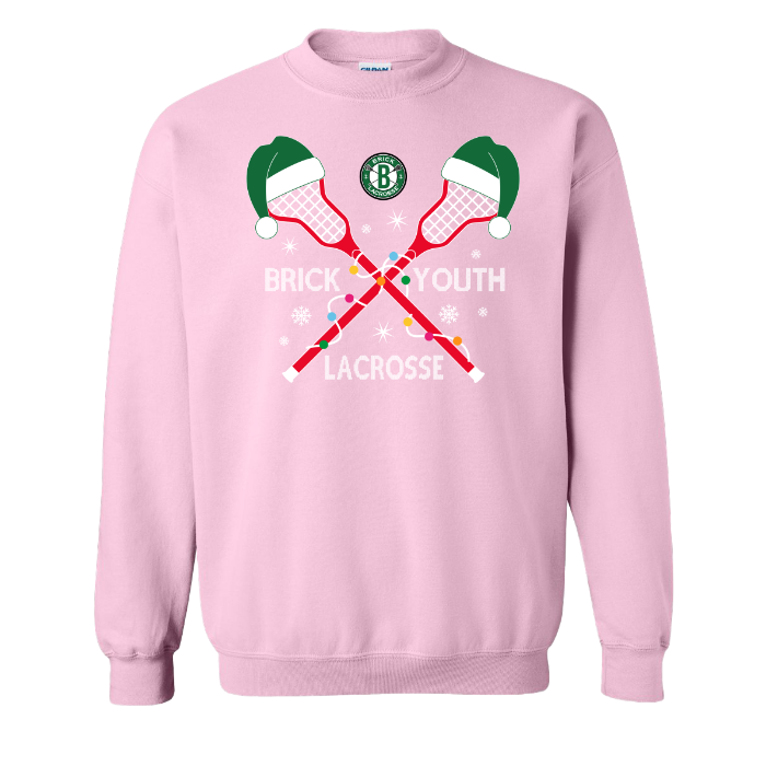 Lacrosse Stick Lights Crewneck Sweatshirt