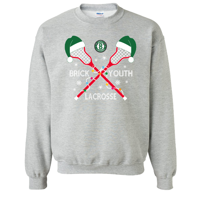 Lacrosse Stick Lights Crewneck Sweatshirt