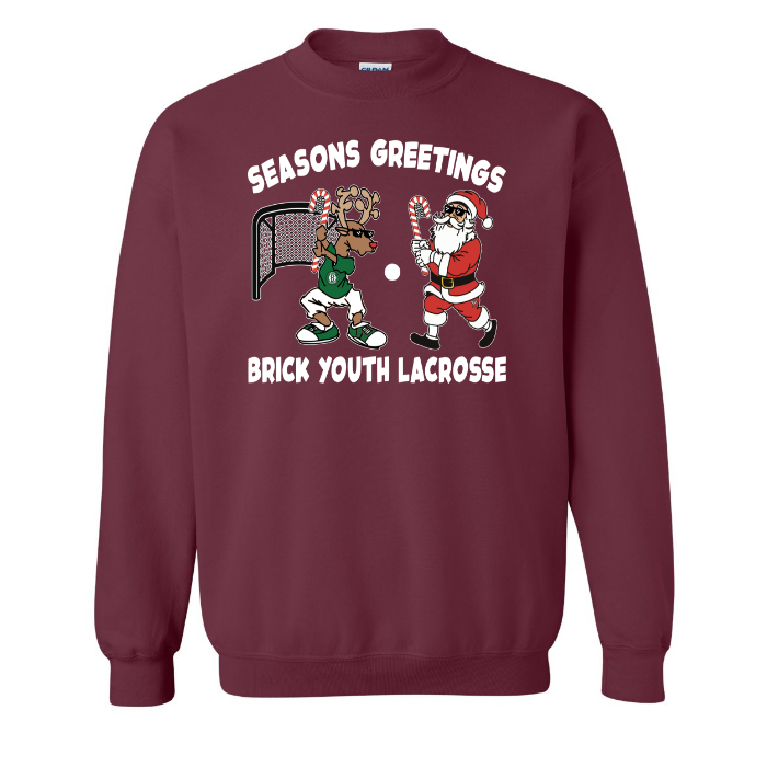 Santa Reindeer Crewneck Sweatshirt