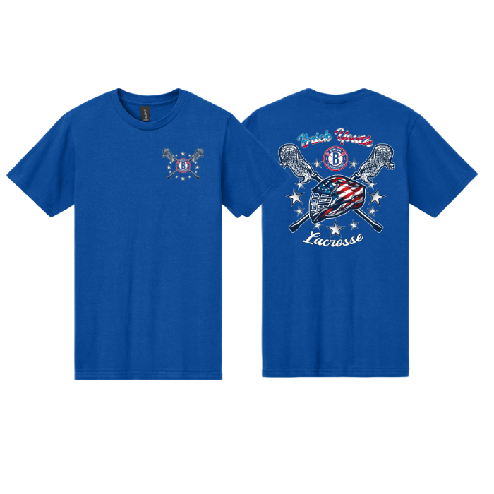 Brick Youth Lax 4th of July Helmet Tee