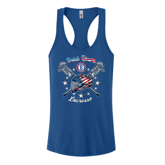Brick Youth Lax 4th of July Helmet Tank Top