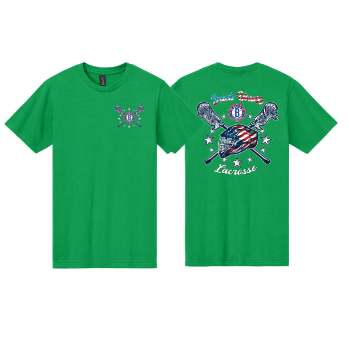Brick Youth Lax 4th of July Helmet Tee